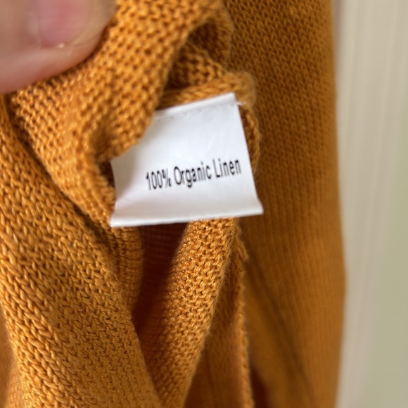 Eileen Fisher Marigold Organic Linen Sweater S - Picture 7 of 8